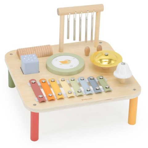 Viga Drewniany Stolik Edukacyjny Muzyczny Sensoryczny 7W1