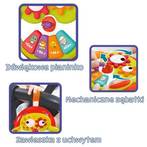 WOOPIE BABY Interaktywna Zabawka Sowa Pianinko z Szeleszczącym Ogonem