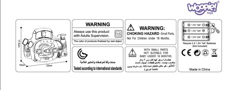 WOOPIE BABY Kierownica Samochodowa Interaktywna z Swiatłami Dźwiękiem