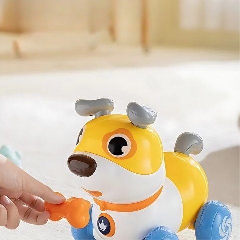 WOOPIE Interaktywny Piesek 2w1 Pchacz Szczekający 360° 6m+