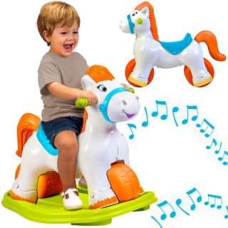 FEBER Interaktywny Bujany Konik 2w1 - Jeździk Biegowy