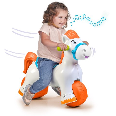 FEBER Interaktywny Bujany Konik 2w1 - Jeździk Biegowy