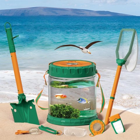 WOOPIE Discovery Zestaw Małego Odkrywcy Natury Siatka na Owazdy Motyle Pojemnik na Ryby