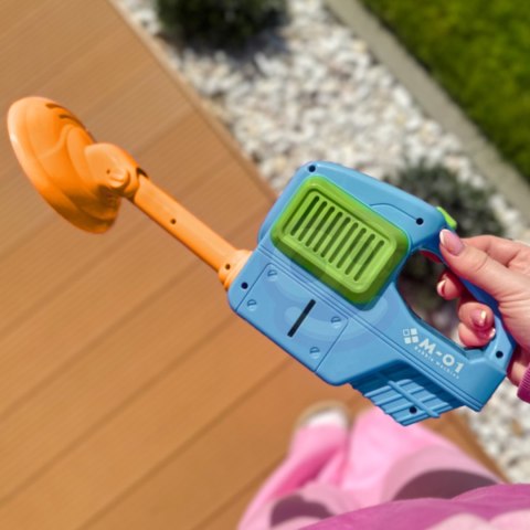 WOOPIE Kosiarka Ręczna Maszyna do Robienia Baniek Mydlanych Niebieska