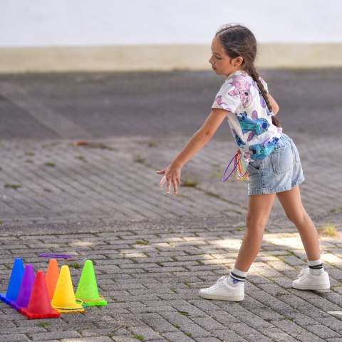 WOOPIE Zestaw Gra Ogrodowa 3w1 Rzut do Celu Pachołki Obręcze Woreczki 30 el.