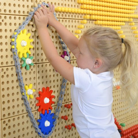 MASTERKIDZ Koła Zębate Zbuduj Własny Mechanizm - Tablica Naukowo-Kreatywna STEM