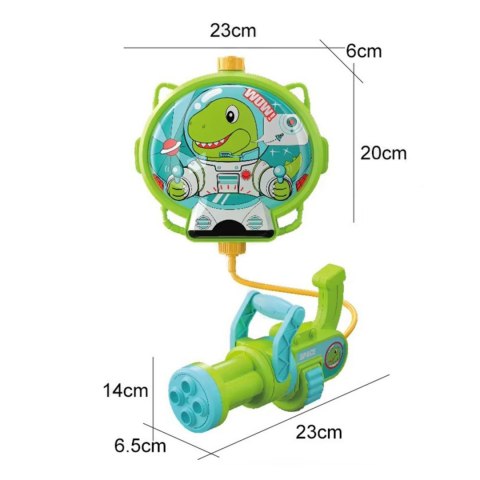 WOOPIE Pistolet na Wodę z Plecakiem Dino