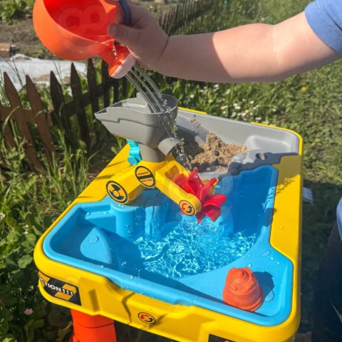 WOOPIE Stolik Wodny 2w1 Piaskownica Plac Budowy + 4 Autka 12el.