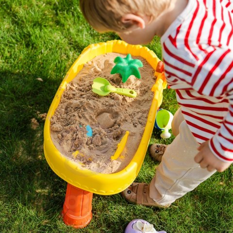 WOOPIE Stolik Wodny 2w1 Piaskownica Statek Piracki 8 akc.