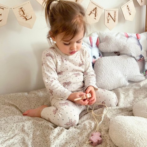 WOOPIE GREEN Drewniana Nawlekanka Klocki Przeplatanka ZOO Montessori 13 el.