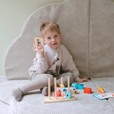 TOOKY TOY Kreatywne Drewniane Klocki Przestrzenne 3d Krab