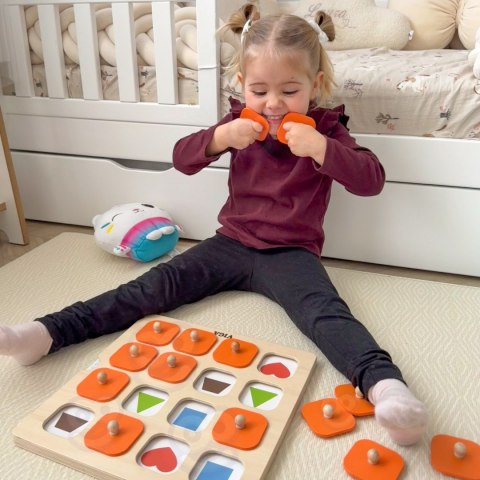 Viga Memory Gra Pamięciowa Zgadnij Obrazki 10 Kart Montessori