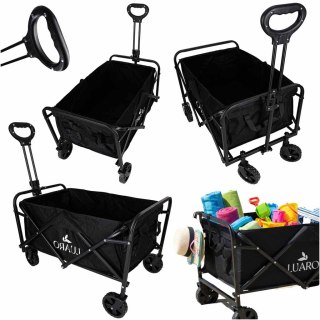 Wózek transportowy LUARO na zakupy plażowy składany 100l