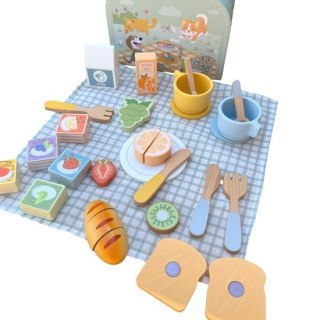 TOOKY TOY Zestaw Piknikowy Owoce do Krojenia Zestaw Śniadaniow