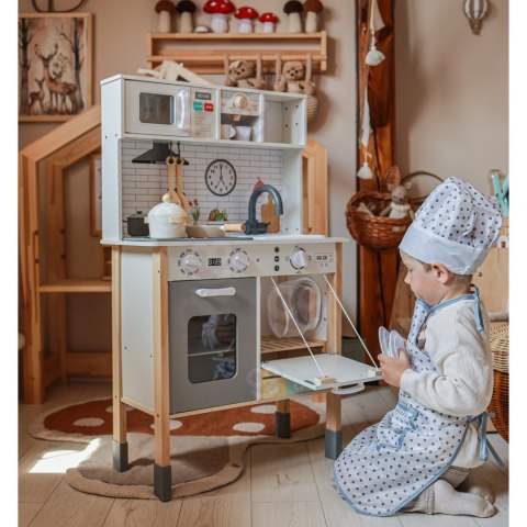 WOOPIE GREEN Drewniana Interaktywna Kuchnia 9w1 z Pralką i Tablicą