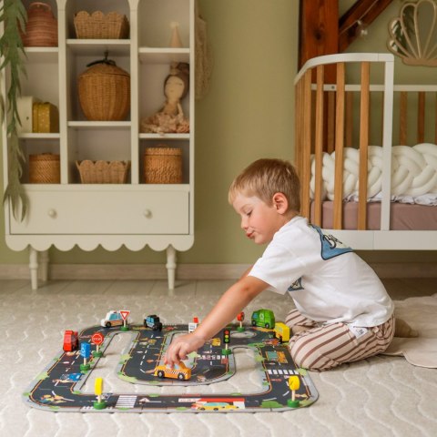 WOOPIE GREEN Droga Puzzle dla Dzieci Autostrada Makieta 21 el. Certyfikat FSC