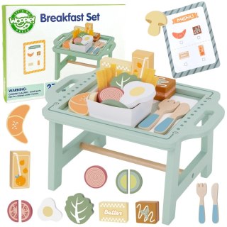 WOOPIE GREEN Zestaw Śniadaniowy i Restauracja - Zabawa w Zamawianie z Tacą i Akcesoriami