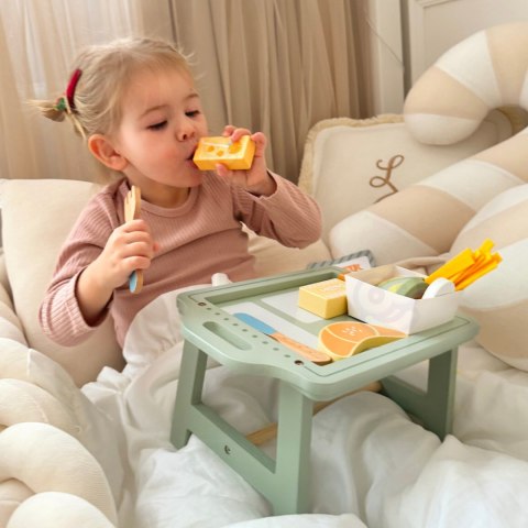 WOOPIE GREEN Zestaw Śniadaniowy i Restauracja - Zabawa w Zamawianie z Tacą i Akcesoriami