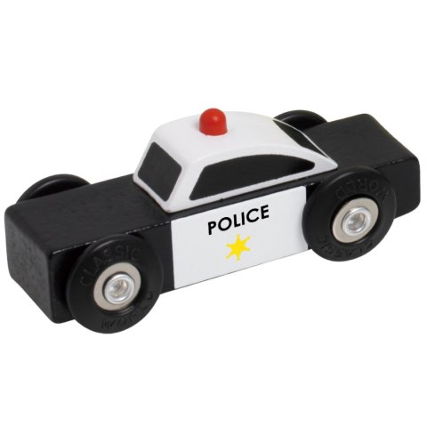 CLASSIC WORLD Drewniane Samochodziki Policja Straż Laweta Zestaw 3 szt.