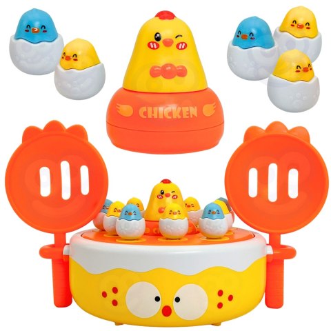 WOOPIE Gra Zręcznościowa Łowienie Kurczaczków 4w1 Katapulta