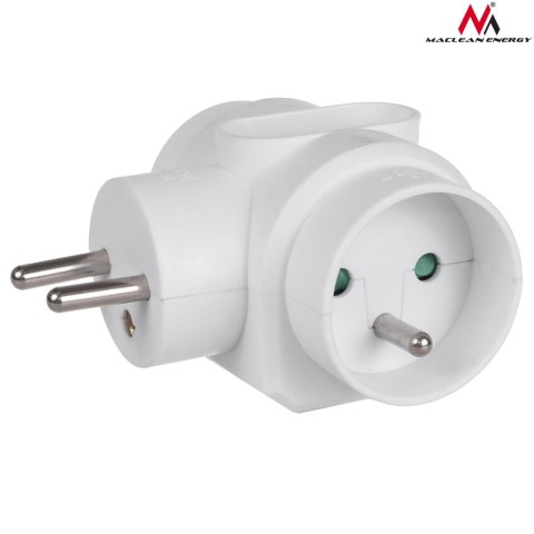 Gniazdko prądowe Maclean, potrójne typu MIX z uziemieniem, 2x16A, 1x6A, MCE213
