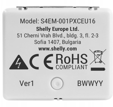 Inteligentny sterownik do pomiaru zużycia energii WiFi Shelly EM Mini Gen4