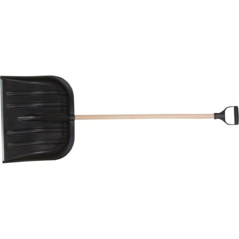 Łopata śnieg.sz.485mm w.395mm pl.cz.okucie +t.drew.+rączk