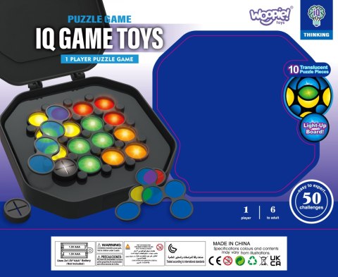 WOOPIE IQ Gra Logiczna "Ułóż Wzór" Trening Mózgu Nauka Mieszania Kolorów
