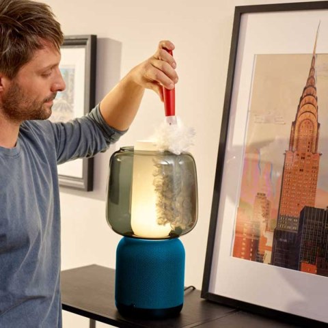 Miotełka do kurzu Vileda Flex&Catch, Z krótką rączką, 2 wkłady w zestawie, Zabezpieczenie przed zsuwaniem, Elastyczna główka, 17