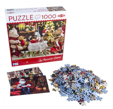 Puzzle 1000 elementów rodzina pluszowych misiów