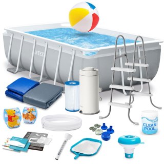 Basen ogrodowy stelażowy 300 x 175 x 80 cm zestaw 18w1 INTEX 26784