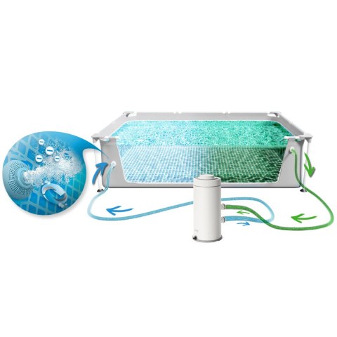 Basen ogrodowy stelażowy 400 x 200 x 100 cm zestaw 17w1 INTEX 26788