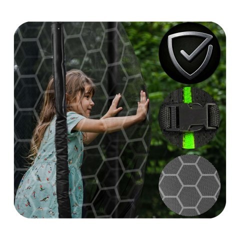 Trampolina ogrodowa 6ft/183cm z siatką wewnętrzną i drabinką Neo-Sport