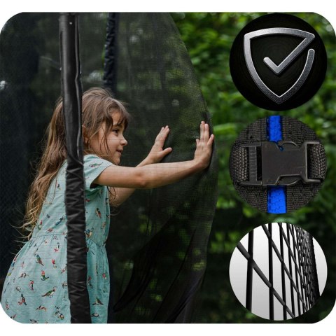 Trampolina ogrodowa 8ft/252cm z siatką zewnętrzną i drabinką Neo-Sport