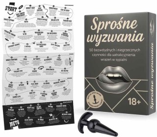 Gra Planszowa Dla Dorosłych - SPROŚNE WYZWANIA - 50 NIEGRZECZNYCH ZADAŃ