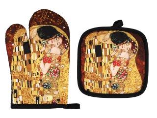 Kpl. Łapka i rękawica kuchenna - G. Klimt, Pocałunek i Drzewo życia (CARMANI)