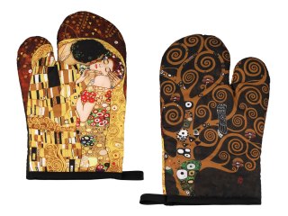 Kpl. Łapka i rękawica kuchenna - G. Klimt, Pocałunek i Drzewo życia (CARMANI)