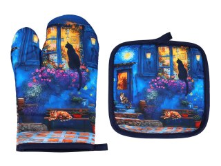 Kpl. Łapka i rękawica kuchenna - Inspirowane malarstwem V. van Gogh (CARMANI)