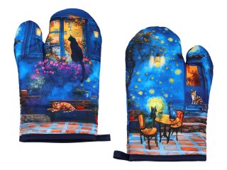 Kpl. Łapka i rękawica kuchenna - Inspirowane malarstwem V. van Gogh (CARMANI)