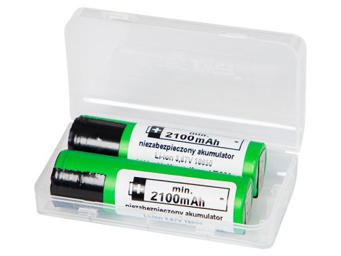 85-585# Akumulator 18650 li-ion 2szt 2100mah blaszki 3,6v sony/murata"