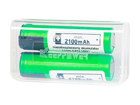 85-585# Akumulator 18650 li-ion 2szt 2100mah blaszki 3,6v sony/murata"