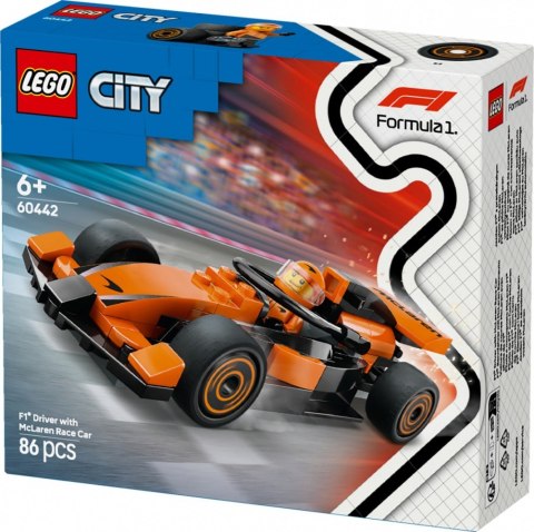 Klocki city 60442 f1 kierowca i bolid mclaren
