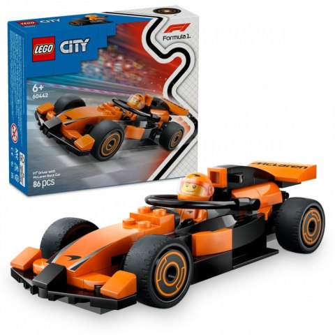 Klocki city 60442 f1 kierowca i bolid mclaren