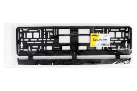Ramka tablicy rejestracyjnej czarna elastyczna amio-01162