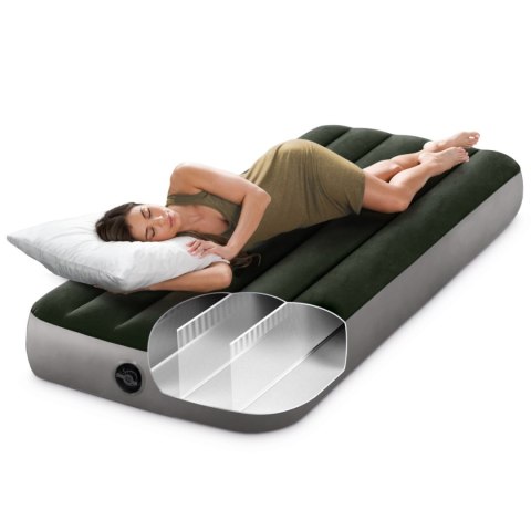 Jednoosobowy materac dmuchany 191x76x25 cm z wbudowaną pompką INTEX 64760