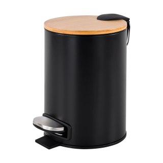 Kosz na śmieci łazienkowy 3l (czarny)