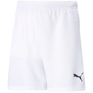 ND05_S9847-116cm 704943 03 Spodenki męskie Puma teamRISE Short Jr białe 704943 03 r.116cm