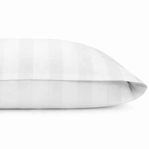 Poszewka hotelowa na zakładkę PASY 2cm biała/40x40 (promocja)