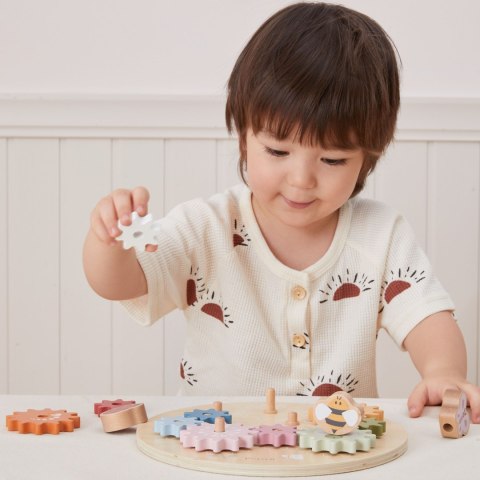 VIGA PolarB Drewniane Kolorowe Koła Zębate Montessori