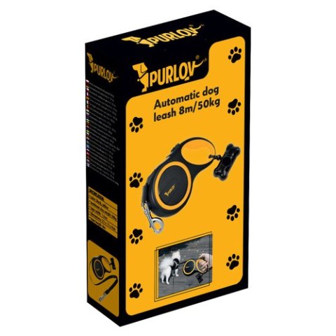 Smycz automatyczna dla psa 8m/50kg Purlov 19786